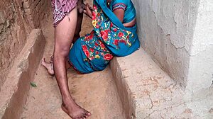 Old Indian sasur pounds babysitter's fat ass with anal creampie fantasy