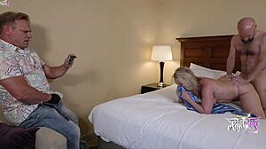 so this hotwife teases hubby then rides big cock in his fantasy creampie adventure