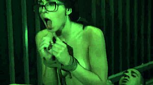 Couple Binds Nympho Teen Glasses Girl for Total Domination