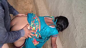 Old Indian sasur pounds babysitter's fat ass with anal creampie fantasy