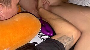 Shy Innocent Young Girl Takes Huge Dildos in Tight Holes