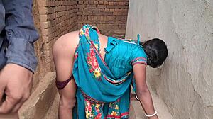 Old Indian sasur pounds babysitter's fat ass with anal creampie fantasy