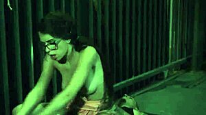 Couple Binds Nympho Teen Glasses Girl for Total Domination