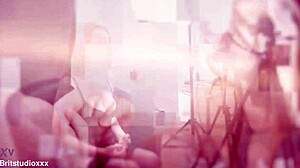 British Nurse Spitroasted and Cum Covered by Patients in Hospital Fetish