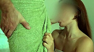 her natural tits gleam beautifully under thick cum coverage