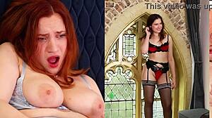 british 18+ college teen oils up for slippery handjob fun