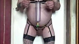 shy bisexual crossdresser swallows his load craving yours too