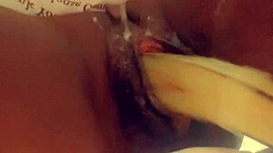 ass and pussy stuffed with fresh veggies for fun