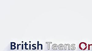 british 18+ college teen oils up for slippery handjob fun