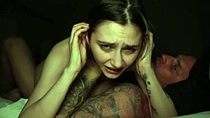 Russian Girl Funky Town Rides Boyfriend's Monster Cock Wild on Bed!