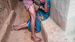 Old Indian sasur pounds babysitter's fat ass with anal creampie fantasy