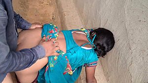 Old Indian sasur pounds babysitter's fat ass with anal creampie fantasy