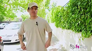 busty blonde speed dates latin stud for rough dick pounding