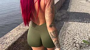 stepmom slut flashes on street then i pound her tight pink asshole deep at home