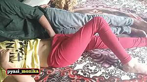 Step Sister's Boyfriend Tricks Her Into Bent Over Hard Fuck