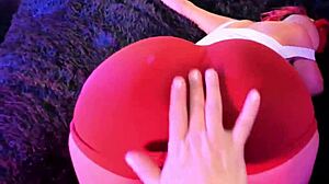 Dungeon sex tape with oiled big tits wife deepthroating and muff diving 😍💦