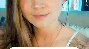 cute cosplay whore smiles on webcam