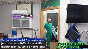 Angel Ramiraz's Tampa uni gyno exam shows prostate play and flopping dicks backstage