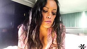 Maxine Tests New Vibrator on Huge Tits and Wet Pussy in Lingerie