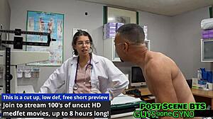 Angel Ramiraz's Tampa uni gyno exam shows prostate play and flopping dicks backstage