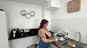 Roommate Obsessed with Big Boobs Cums on Them Jenn