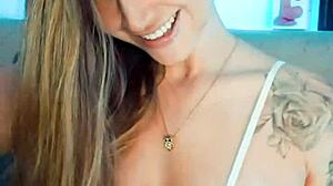 cute cosplay whore smiles on webcam
