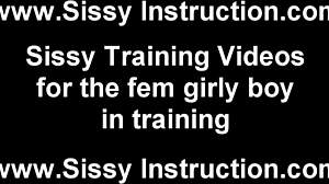 Dress up like a sissy girl now and obey your femdom mistress!