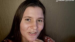 Your Loving Russian GF with Ponytail Sucks Monster Cock ASMR Closeup