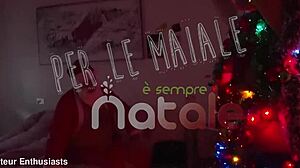 Milfs in heels take double anal penetration and cum in mouth this Christmas orgy