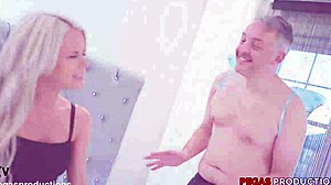 Watch this petite blonde MILF in lingerie get solidly fucked rough by Julian August from Pegas Productions!