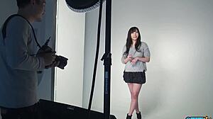 ASIAN MINX DELIVERS SLOPPY DEEPTHROAT BLOWJOB AT AUDITION!