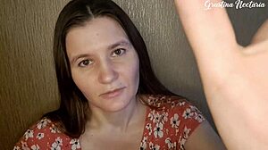Your Loving Russian GF with Ponytail Sucks Monster Cock ASMR Closeup