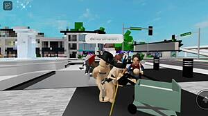 Public Square Rough Anal With Prostitute Friend