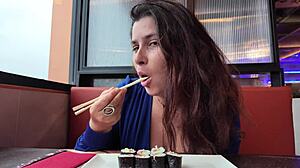 Stepmom Guzzles Stepsons Cum Before And After Feeding Frenzy!
