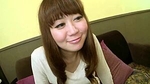 horny pretty japanese teen rides cock for deep creampie fill