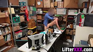 officer catches shane blair shoplifting rips clothes fucks her in office 🚔💦
