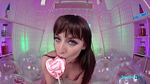 Lana's petite frame takes on a massive cock in every wild position from deepthroat to doggystyle