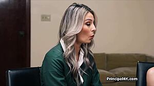 Teen BENDS OVER For PRINCIPAL Threesome To Win Valedictorian!
