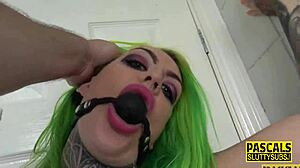 My kinky goth heart races sucking that monster cock in bound stocking bliss!