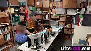 officer catches shane blair shoplifting rips clothes fucks her in office 🚔💦