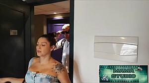 Cougar Milf Rips Clothes Fucks Brother-In-Law's Monster Cock Deep In Her Tight Ass Creampie
