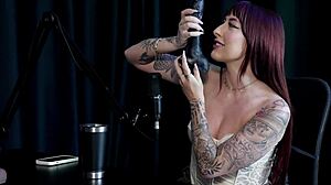 safada's slick blowjob demo turns into rebolando pussy tease with perky tits on sheer red