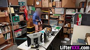 officer catches shane blair shoplifting rips clothes fucks her in office 🚔💦