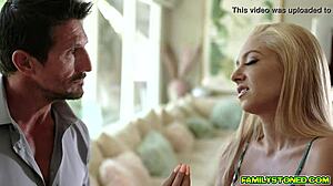 stepdad slams Savannah Sixx tight pussy with thick dick