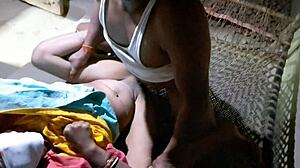 Damn, Indian girlfriend pounds her lover indoors so wild!