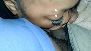 roommate sneaks in for ebony blowjob on big black monster cock in dorm