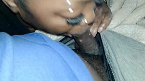 roommate sneaks in for ebony blowjob on big black monster cock in dorm