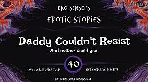 daddy gives in to her erotic audio temptation masturbating to orgasm in pov reality