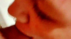 Fresh Shower Slut Wife Sucks Fat Cock Hungrily