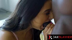 Brunette Eliza Ibarra takes huge BBC deep in wet pussy